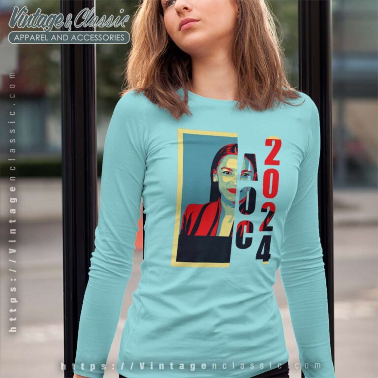 Aoc See Through For President 2024 Long Sleeve Tee Aoc See Through For President 2024 Long Sleeve Tee
