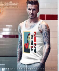 Aoc See Through For President 2024 Tank Top Racerback
