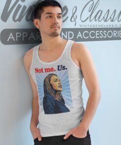 Aoc See Through Not Me Us Art Tank Top Racerback