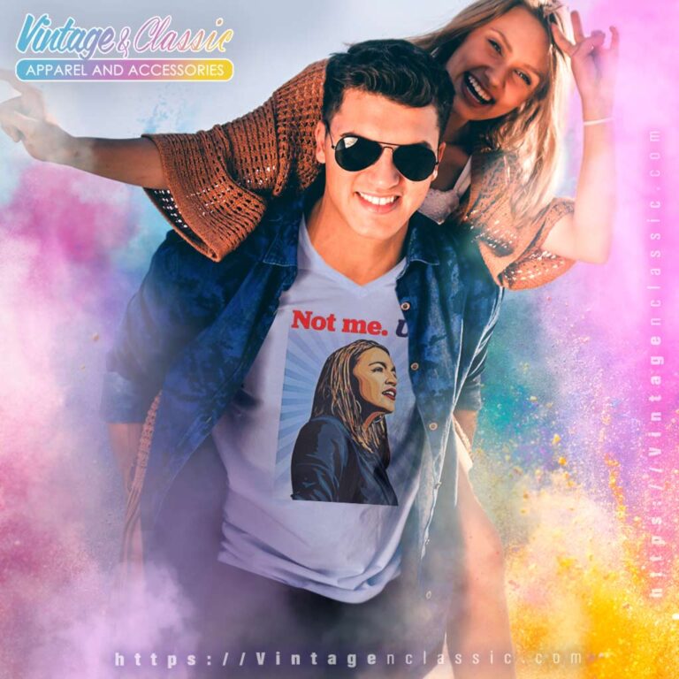 Aoc See Through Not Me Us Art V Neck TShirt Aoc See Through Not Me Us Art V Neck TShirt