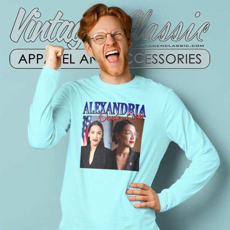 Aoc See Through Ocasio Cortez 90s Long Sleeve Tee Aoc See Through Ocasio Cortez 90s Long Sleeve Tee