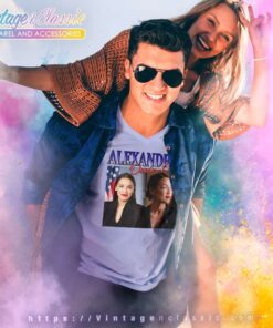 Aoc See Through Ocasio Cortez 90s V Neck TShirt