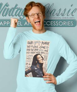 AOC See Through Own Your Power Shirt 6 Aoc See Through Own Your Power Long Sleeve Tee