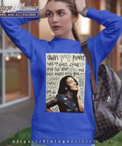 AOC See Through Own Your Power Shirt 5 Aoc See Through Own Your Power Sweatshirt