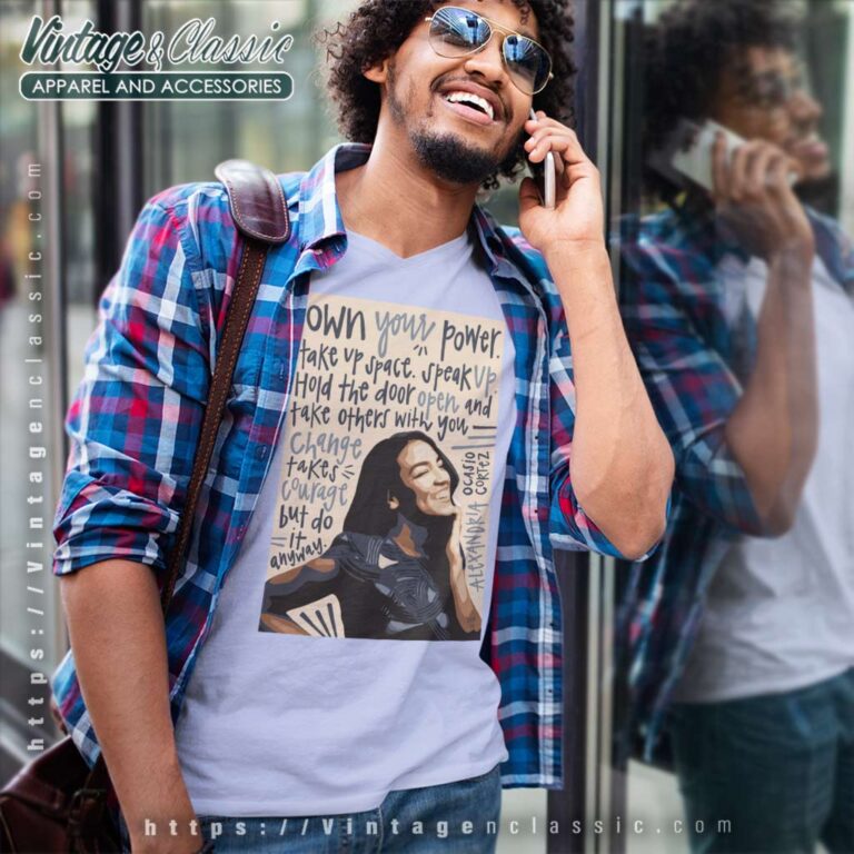 Aoc See Through Own Your Power V Neck TShirt Aoc See Through Own Your Power V Neck TShirt