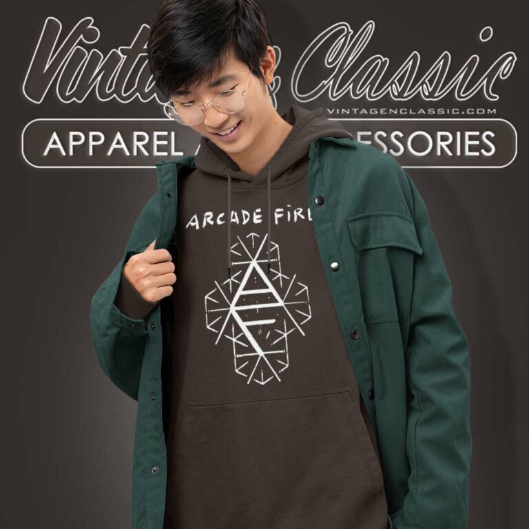 Arcade Fire Graphic Logo Hoodie Arcade Fire Graphic Logo Hoodie