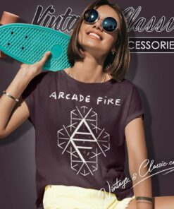 Arcade Fire Graphic Logo Women TShirt