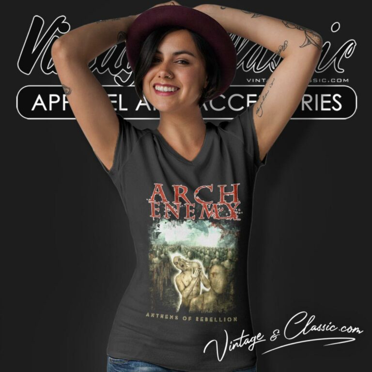 Arch Enemy Shirt Anthems Of Rebellion V Neck TShirt Arch Enemy Shirt Anthems Of Rebellion V Neck TShirt