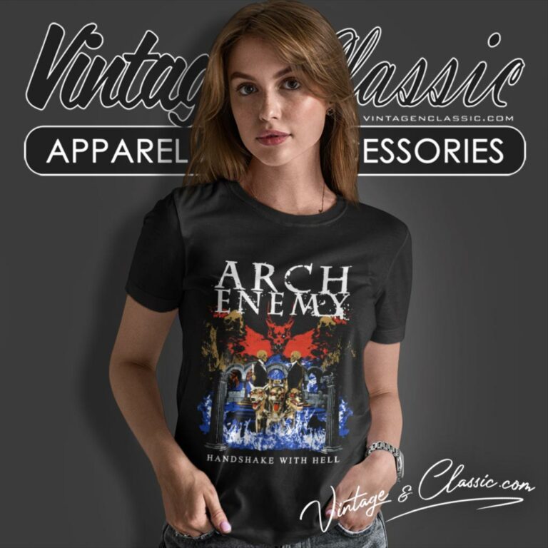 Arch Enemy Shirt Handshake With Hell Women T Shirt Arch Enemy Shirt Handshake With Hell Women T Shirt