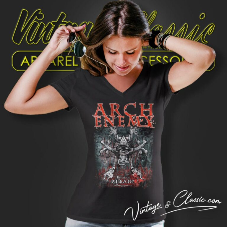 Arch Enemy Shirt Rise Of Tyrant V Neck TShirt Arch Enemy Shirt Rise Of Tyrant V Neck TShirt