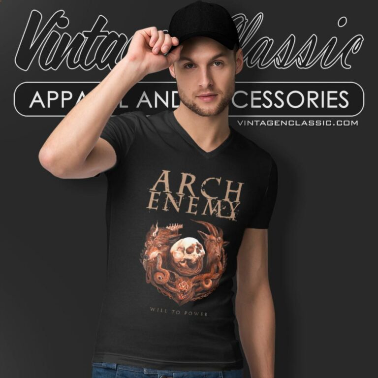 Arch Enemy Shirt Will To Power V Neck TShirt Arch Enemy Shirt Will To Power V Neck TShirt