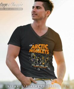 Arctic Monkeys All Members V Neck TShirt