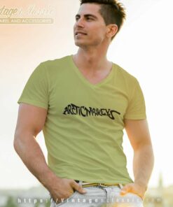 Arctic Monkeys Logo Band Shirt 5 Arctic Monkeys Logo Band V Neck TShirt