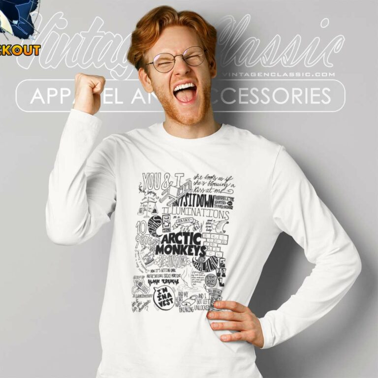Arctic Monkeys Lyrics Long Sleeve Tee Arctic Monkeys Lyrics Long Sleeve Tee