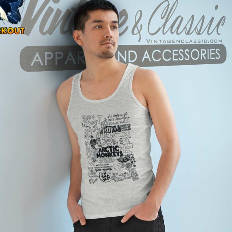 Arctic Monkeys Lyrics Tank Top Racerback Arctic Monkeys Lyrics Tank Top Racerback