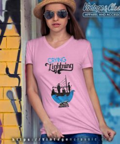 Arctic Monkeys Shirt Crying Lightning V Neck TShirt