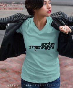 Arctic Monkeys Shirt Logo Band Artwork V Neck TShirt