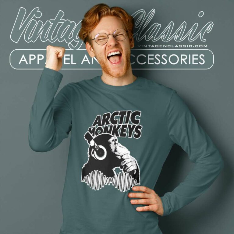 Arctic Monkeys Shirt Monkey Headphone Long Sleeve Tee Arctic Monkeys Shirt Monkey Headphone Long Sleeve Tee