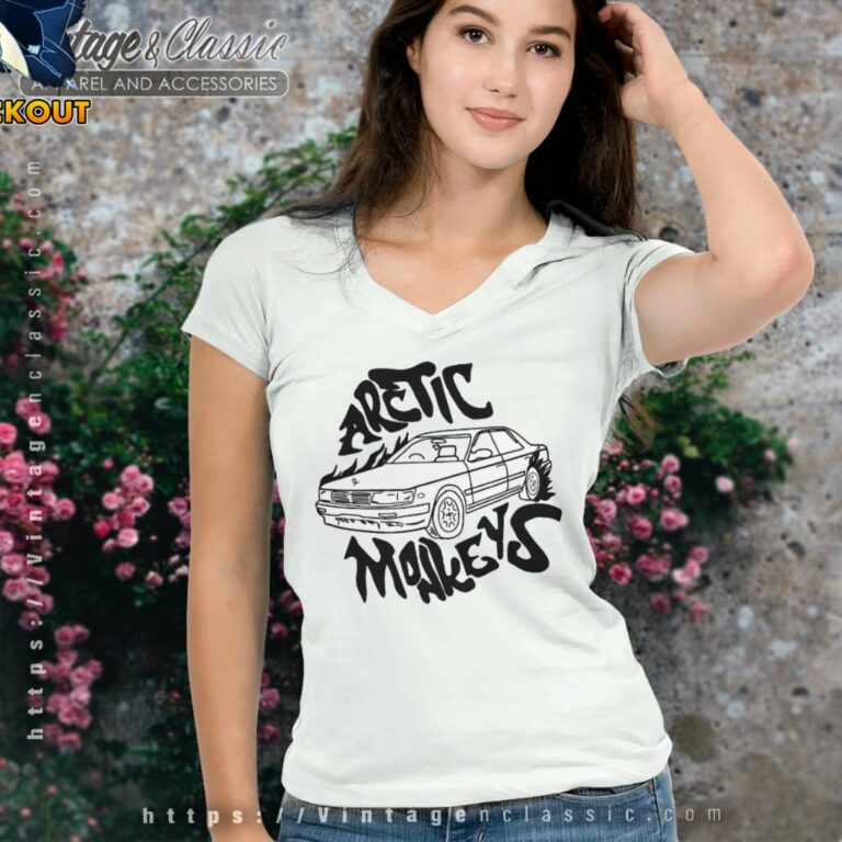 Arctic Monkeys Shirt The Car Album Logo V Neck TShirt Arctic Monkeys Shirt The Car Album Logo V Neck TShirt