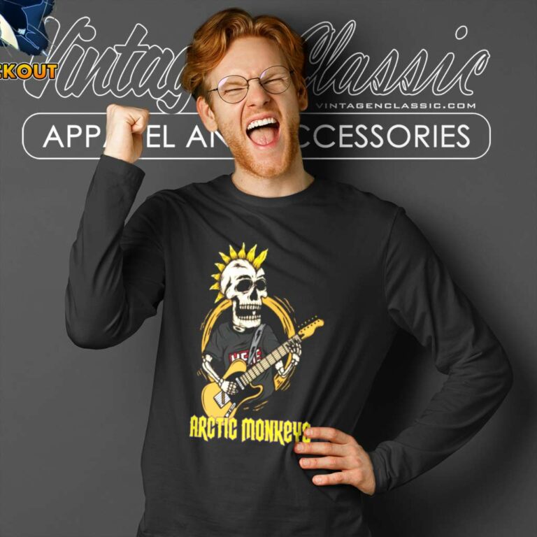 Arctic Monkeys Skull Long Sleeve Tee Arctic Monkeys Skull Long Sleeve Tee
