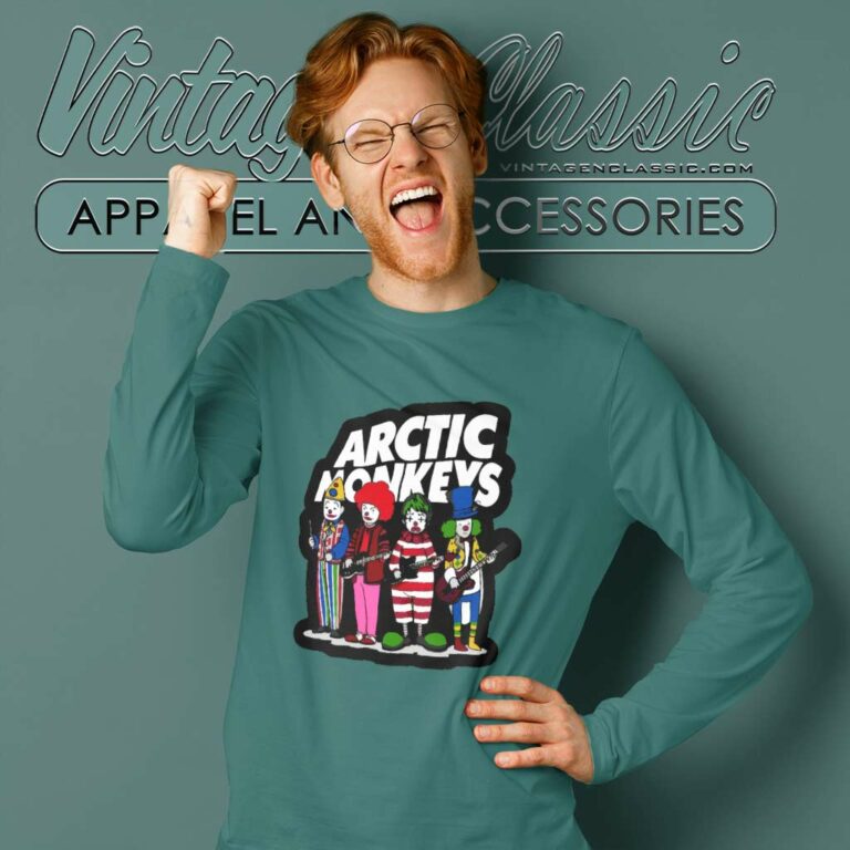 Arctic Monkeys Wearing Clown Long Sleeve Tee Arctic Monkeys Wearing Clown Long Sleeve Tee