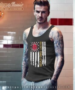 Arizona Cardinals Best Dad Ever American Flag Tank Top Racerback