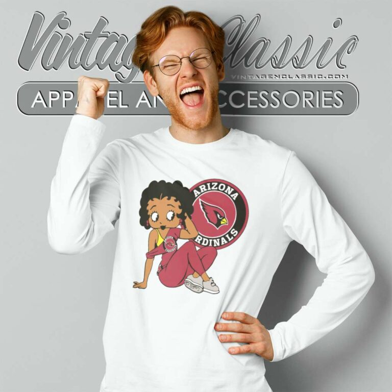 Arizona Cardinals Betty Boop Long Sleeve Tee Arizona Cardinals Betty Boop Long Sleeve Tee