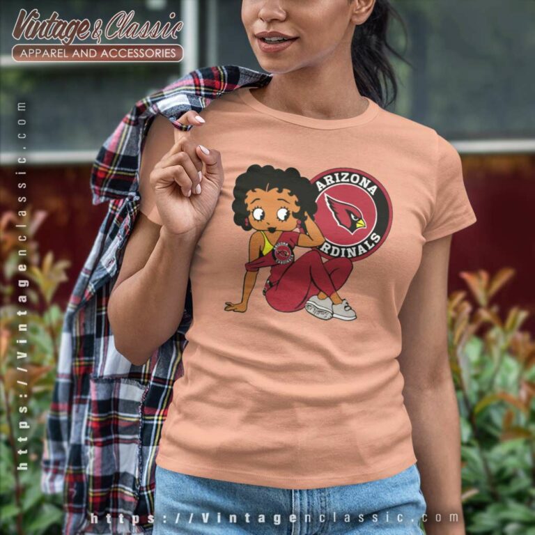 Arizona Cardinals Betty Boop Women TShirt Arizona Cardinals Betty Boop Women TShirt