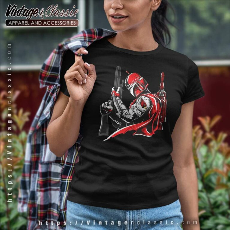 Arizona Cardinals Boba Fett Star Wars Women TShirt Arizona Cardinals Boba Fett Star Wars Women TShirt