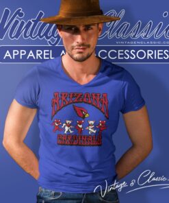 Arizona Cardinals Grateful Dead Dancing Bears V Neck TShirt