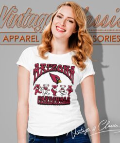 Arizona Cardinals Grateful Dead Dancing Bears Women T Shirt