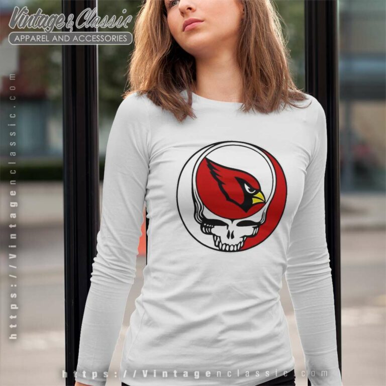 Arizona Cardinals Grateful Dead Steal Your Face Long Sleeve Tee Arizona Cardinals Grateful Dead Steal Your Face Long Sleeve Tee