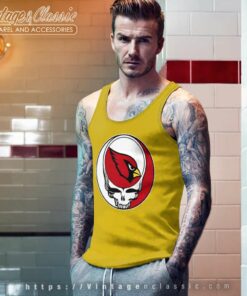 Arizona Cardinals Grateful Dead Steal Your Face Tank Top Racerback