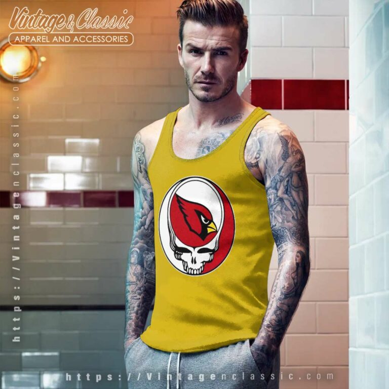 Arizona Cardinals Grateful Dead Steal Your Face Tank Top Racerback Arizona Cardinals Grateful Dead Steal Your Face Tank Top Racerback