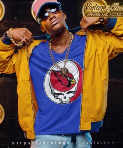 Arizona Cardinals Grateful Dead Steal Your Face V Neck TShirt