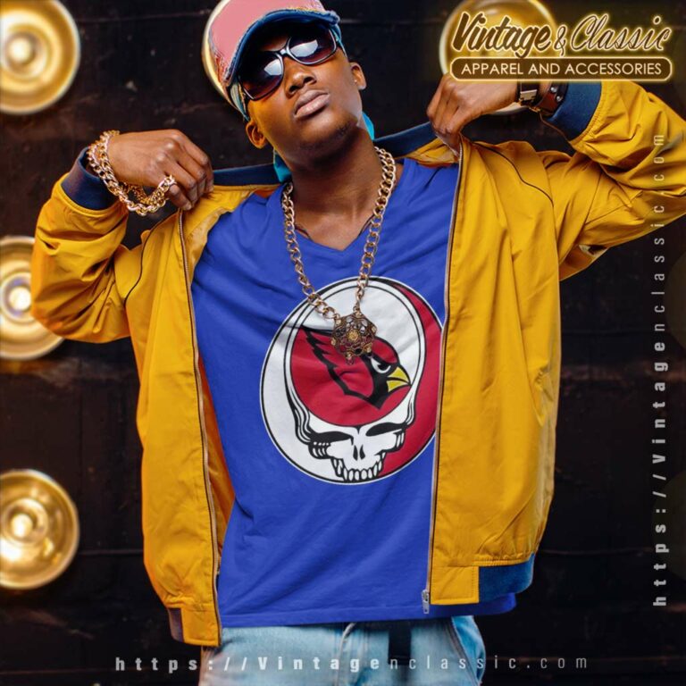 Arizona Cardinals Grateful Dead Steal Your Face V Neck TShirt Arizona Cardinals Grateful Dead Steal Your Face V Neck TShirt