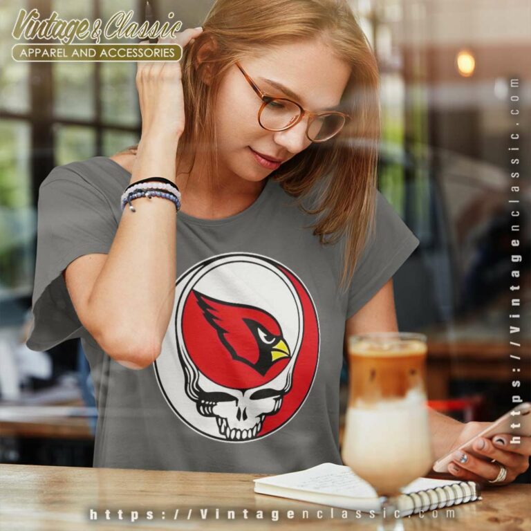 Arizona Cardinals Grateful Dead Steal Your Face Women TShirt Arizona Cardinals Grateful Dead Steal Your Face Women TShirt