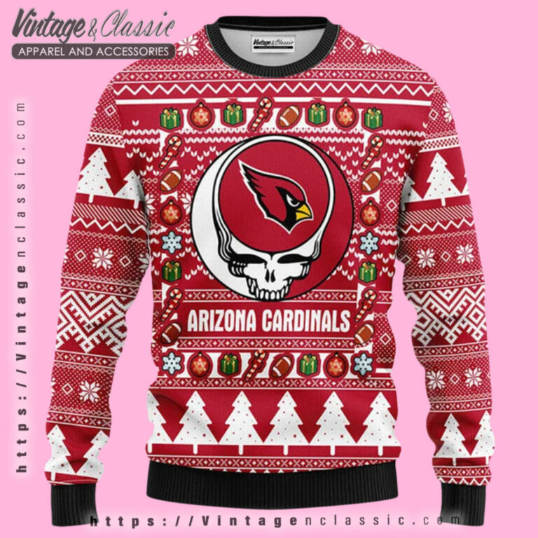 Arizona Cardinals Grateful Dead Ugly Sweater Ugly Christmas Sweater Arizona Cardinals Grateful Dead Ugly Sweater Ugly Christmas Sweater