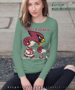 Arizona Cardinals Lets Play Football Together Snoopy Shirt Long Sleeve Tee