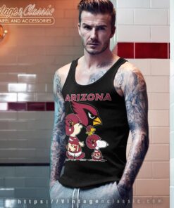 Arizona Cardinals Lets Play Football Together Snoopy Shirt Tank Top Racerback