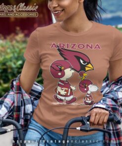 Arizona Cardinals Lets Play Football Together Snoopy Shirt Women T shirt