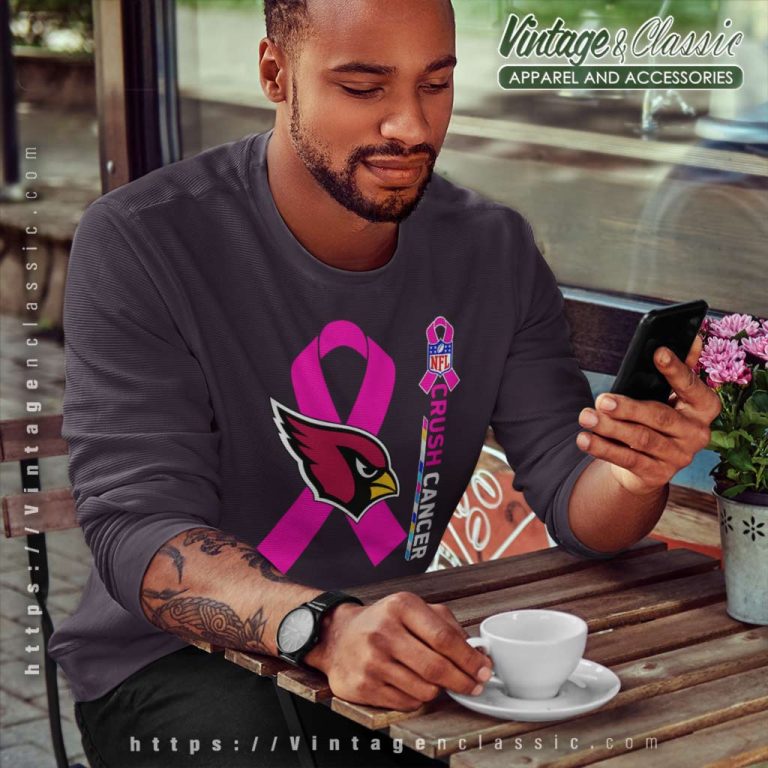 Arizona Cardinals Nfl Crush Cancer 2023 Sweatshirt Arizona Cardinals Nfl Crush Cancer 2023 Sweatshirt