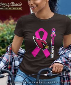 Arizona Cardinals Nfl Crush Cancer 2023 Women TShirt