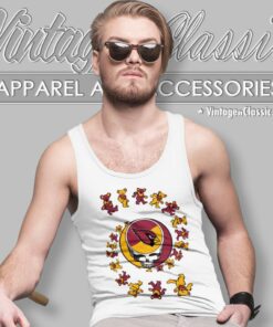 Arizona Cardinals Nfl Grateful Dancing Bears Tank Top Racerback