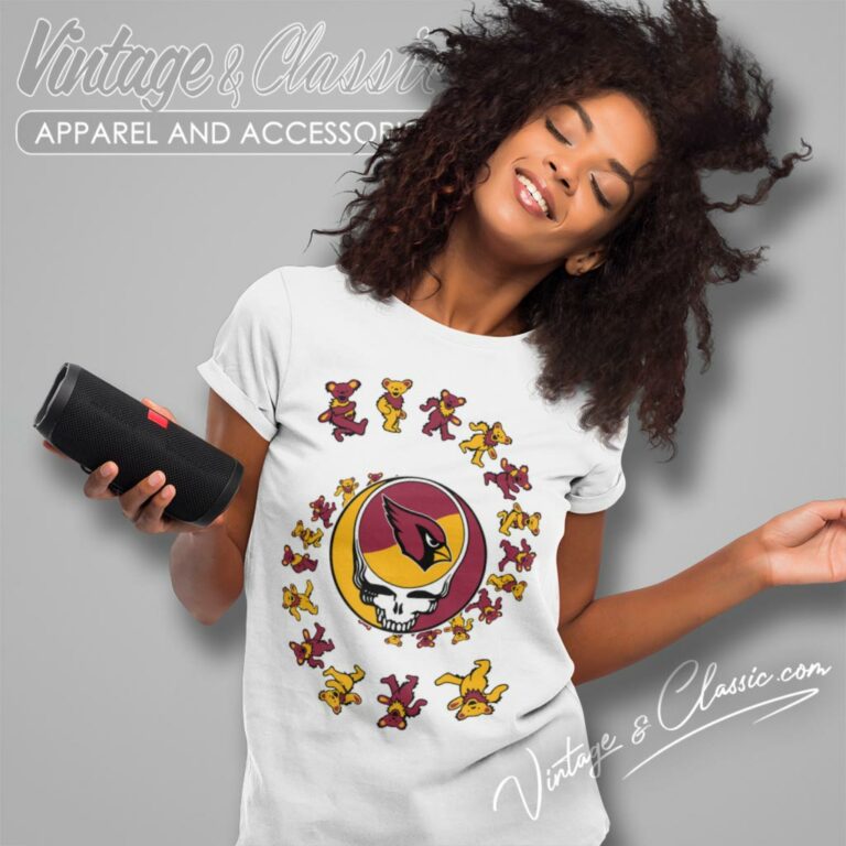 Arizona Cardinals Nfl Grateful Dancing Bears Women T Shirt Arizona Cardinals Nfl Grateful Dancing Bears Women T Shirt