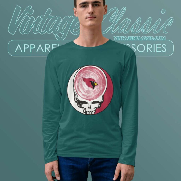 Arizona Cardinals Nfl Grateful Dead Logo Long Sleeve Tee Arizona Cardinals Nfl Grateful Dead Logo Long Sleeve Tee