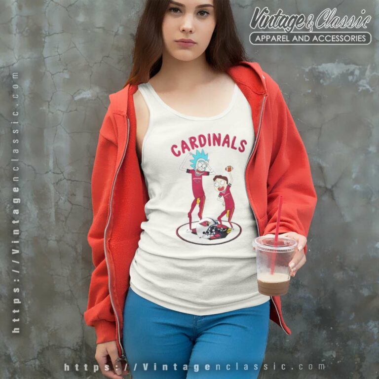 Arizona Cardinals Rick And Morty Dancing Tank Top Racerback Arizona Cardinals Rick And Morty Dancing Tank Top Racerback