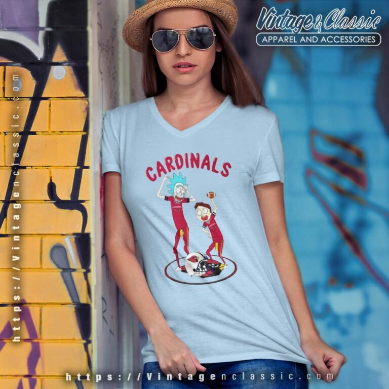 Arizona Cardinals Rick And Morty Dancing V Neck TShirt Arizona Cardinals Rick And Morty Dancing V Neck TShirt