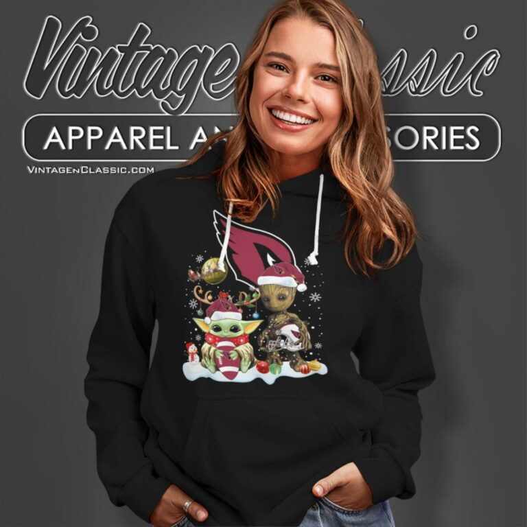 Arizona Cardinals Shirt Baby Yoda And Groot Santa Christmas Hoodie Arizona Cardinals Shirt Baby Yoda And Groot Santa Christmas Hoodie