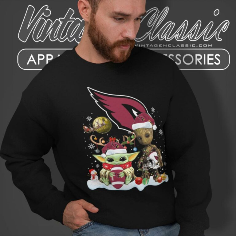 Arizona Cardinals Shirt Baby Yoda And Groot Santa Christmas Sweatshirt Arizona Cardinals Shirt Baby Yoda And Groot Santa Christmas Sweatshirt